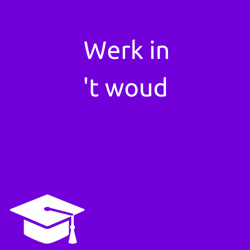 Angela Apon werk in 't woud